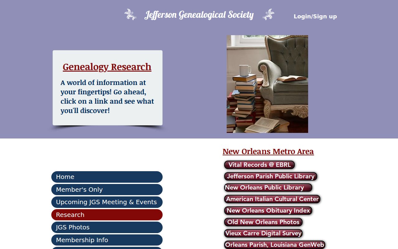 Marrero neighbors Jefferson genealogy research links